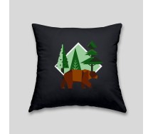 Brown bear cushion