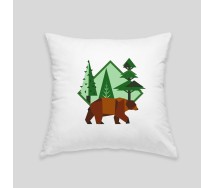Brown bear cushion