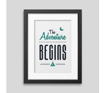 The adventure begins Framed poster